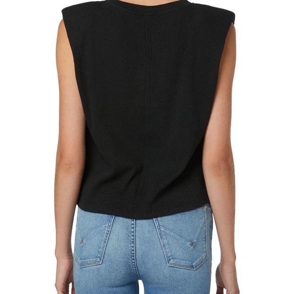 Hudson Los Angeles shoulder pad sleeveless tee - Picture 2 of 5